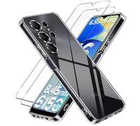 LYJERRY Étui avec 2 Verre Trempé Compatible avec DOOGEE Note 56X / Note 56X Pro Coque Protection Écran,Transparent Antichoc Housse Silicone Film Protecteur