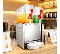 LYJIANGXIN Distributeur De Boissons Commercial, 10 L par Réservoir, 180w/280w, pour Thé Glacé avec Température De Refroidissement De 7°C - 12°C, pour Boissons Froides, Restaurant, Bar, Fête