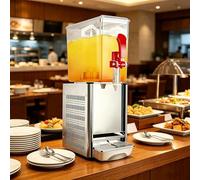 LYJIANGXIN Distributeur De Boissons Commercial, 10 L par Réservoir, 180w/280w, pour Thé Glacé avec Température De Refroidissement De 7°C - 12°C, pour Boissons Froides, Restaurant, Bar, Fête