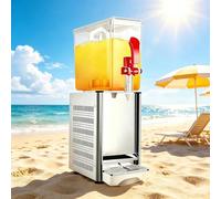 LYJIANGXIN Distributeur De Boissons Commercial, 10 L par Réservoir, Machine À Jus, 180w/280w Thé Glacé avec Température De Refroidissement De 7°C-12°C, pour Boissons Froides, Restaurant, Bar, Fête