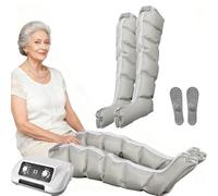 LYJIANGXIN PressothéRapie Jambes, XXL Bottes De PressothéRapie pour Les Jambes Bottes De PressothéRapie Professionnelles à 6 CavitéS pour Le Massage des Jambes à Domicile