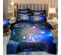 LYJKLST Housse de Couette Gaming 3 Pièces 220 x 240 cm avec 2 Taies d'oreiller 65x65 cm Gamer Motifs Parure de Lit 220 x 240 cm Douce Respirable Microfibre Multicolore 143