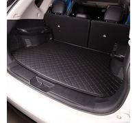 LYJXD Voiture Cuir Tapis de Coffre pour VW T-Cross 2019-2023 2024 2025, Bac Coffre Imperméables Cargaison Tapis Antidérapant Housse Protection Accessories,Black