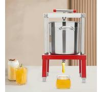 LYJYUJIE 13L Manuel Fruit Miel Presse Cire d'abeille Extracteur Apiculteur Et Cidre, Vin, Raisin, Presse - Agrumes De Pomme avec Seau Et Filtre en Acier Inoxydable ~ /