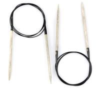 Lykke Aiguilles à tricoter circulaires en bois flotté 81,3 cm - Taille 8