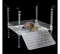 LYL LEYOULAND Plateforme à Suspendre pour Tortues - Rampe Aquatique pour Reptiles - Accessoires pour Aquarium - Taille L