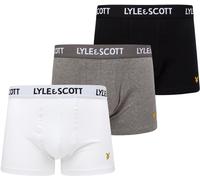 Lyle And Scott Barclay 3 Pack Boxer Shorts Blk/Wht/Gry 004 Extra Lge Male