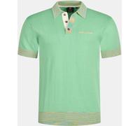 Lyle And Scott Men's Knitted Short-Sleeve Polo Shirt Mollys Green - Vert de Molly S Male