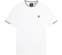 Lyle And Scott Men's Tipped T-Shirt Wht/Blk W104 M Male