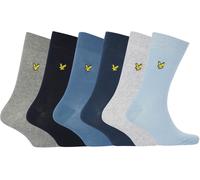 Lyle And Scott Men's Victor Crew Socks Bleu/Gris Taille unique Male