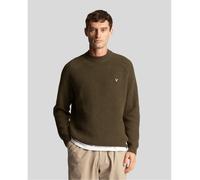 Lyle And Scott Shaker Stitch Knit Jumper Olive (there is no difference between en-GB and fr-FR for this word) XS Male