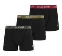 Lyle & Scott Barclay 3 Pack Underwear Black Multi Waistbands Taille: S | Sous-vêtements Outlet | Homme | Le Noir