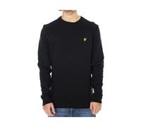 Lyle & Scott - Brushed Back Crew Neck SweaT-shirt - Homme - Pulls - Noir - Taille: L