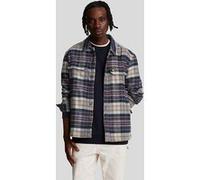 Lyle & Scott Check Flannel Overshirt Dark Navy/ Chalk Taille: M | Vestes légères Outlet | Homme | Bleu