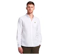 Lyle & Scott Hommes Chemise Oxford Légère Coupe Droite Blanc L