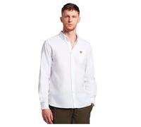 Lyle & Scott Oxford Long Sleeve Shirt Blanc S Homme