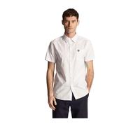 Lyle & Scott - Chemise Popeline Unie à Manches Courtes - Homme - Chemises - Blanc - Taille: M