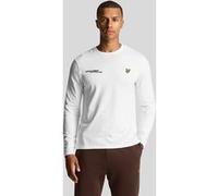 Lyle & Scott Co-ordinate Print Plain Long Sleeve T-shirt White Taille: S | Manches longues Outlet | Homme | Blanche