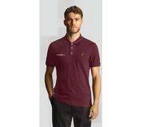 Lyle & Scott Co-ordinate Print Plain Polo Shirt Burgundy Taille: M | Polos Outlet | Homme | Marron