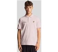 Lyle & Scott Co-ordinate Print Plain Polo Shirt Light Pink Taille: S | Polos Outlet | Homme | Rose