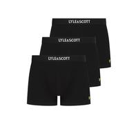 Lyle & Scott Devon Lot de 3 boxers en coton pour homme, Noir , XL