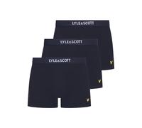 Lyle & Scott Devon Lot de 3 boxers en coton pour homme, Pervenche, XL