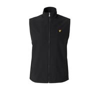Lyle & Scott - Gilet Softshell à Col Cheminée et Dos en Maille - Homme - Vestes - Noir - Taille: XL