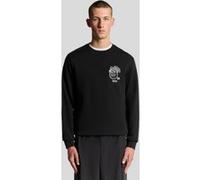 Lyle & Scott Highlander Graphic Sweatshirt Jet Black Taille: S | Pulls Outlet | Homme | Le Noir