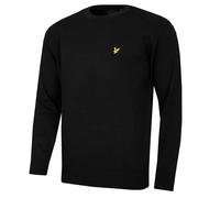 Lyle & Scott Homme Coton Merino Ras Cou Brodé Golf Pull 43% OFF