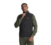 Lyle & Scott Homme Gilet Matelassé Léger Et Extensible, Jet Black, XXL
