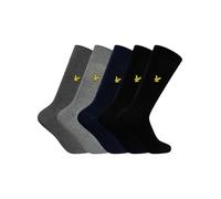 Lyle And Scott Men's Liam Pack Crew Socks Blk/Nvy/Gry Taille unique Male