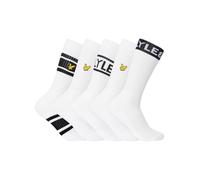 Lyle & Scott Homme Lot De 5 Chaussettes Montrose Premium, White, One Size