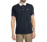 Lyle & Scott Homme Polo À Demi-Pointe, Dark Navy, L
