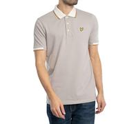 Lyle & Scott Homme Polo À Demi-Pointe, Pale Grey, M