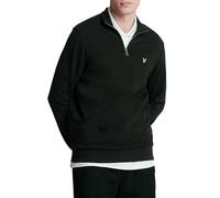 Lyle & Scott Homme Sweat-Shirt Bouclé À Quart De Zip, Jet Black, L