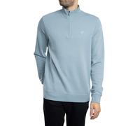 Lyle & Scott Homme Sweat-Shirt Zippé Ultrafin À Quart De Tour, Blue Ash, XL