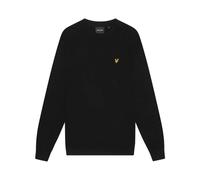 Lyle & Scott, Homme, Sweatshirts et sweats à capuche, Noir, Taille: S Mid Knits Cotton Merino Crew Neck Jumper