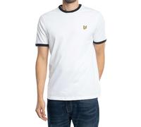 Lyle & Scott Homme T-Shirt De Sonnerie, White/Dark Navy, M