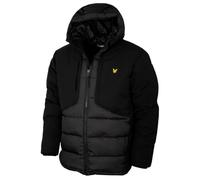 Lyle & Scott Homme Veste Hybride Ouatée, Jet Black, L