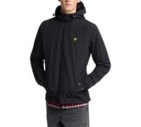 Lyle & Scott Homme Zip À Travers La Veste À Capuche, Jet Black, XL