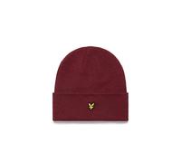 Lyle & Scott Hommes Bonnet Bordeaux Taille Unique