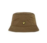 Lyle & Scott Hommes Cotton Eagle Logo de Marque Un Chapeau - Olive