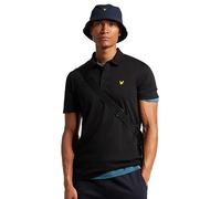 Lyle & Scott Hommes Sport Courtes Polo évacuant l'humidité - Noir de Jais - M