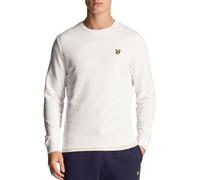 Lyle & Scott Hommes Sweat-Shirt Délavé Col Ras du Cou Blanc XL