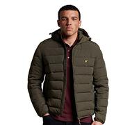 Lyle & Scott Hommes Veste Doudoune Légère Vert Olive L