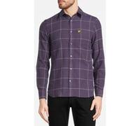Lyle & Scott Houndstooth Check Flannel Shirt Thistle Shadow Taille: S | Casual chemises Outlet | Homme | Mauve