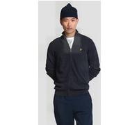 Lyle & Scott Lambswool Blend Zip Through Cardigan Dark Navy Marl Taille: XS | Cardigans Outlet | Homme | Bleu