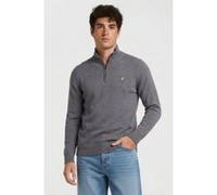 Lyle & Scott Lambswool Quarter Zip Jumper Light Shadow Taille: M | Pulls Outlet | Homme