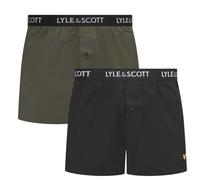 Lyle & Scott - Lot de 2 caleçons avec marque sur taille - Homme (GT13196)