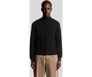 Lyle & Scott Mesh Logo Knitted Track Jacket Putty Taille: S | Vestes légères Outlet | Homme